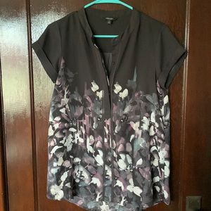 Black Floral Simply Vera Top